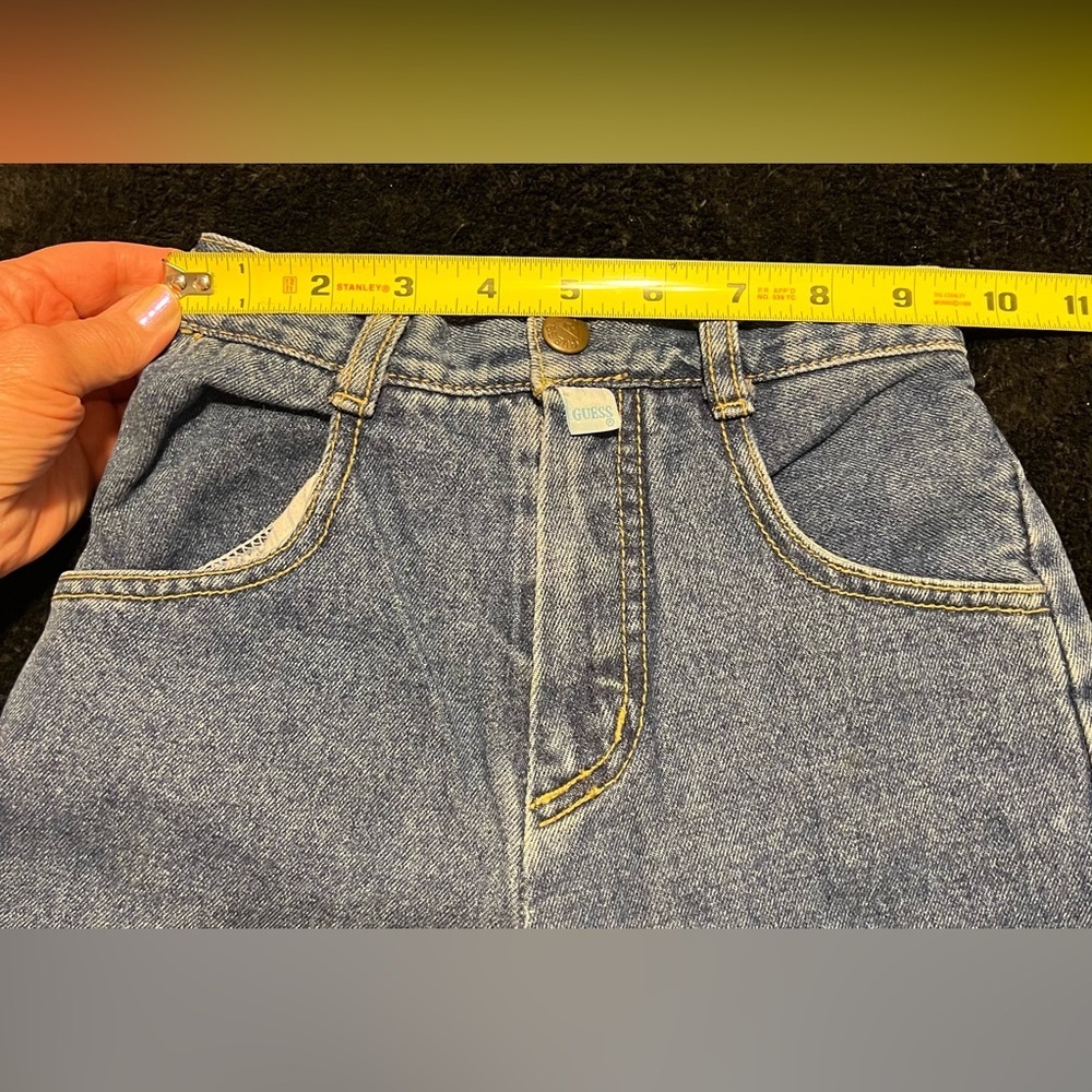 *True Vtg 80s 90s Guess size 5 Kids Blue Denim Jeans - Picture 5 of 8